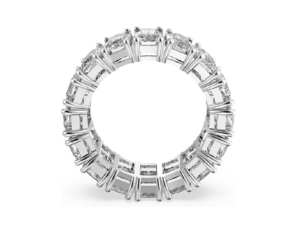 Radiant-Cut Diamond Eternity Band in 14K White Gold | Lab grown diamond eternity ring | Rings for her | Eternity Promise Ring