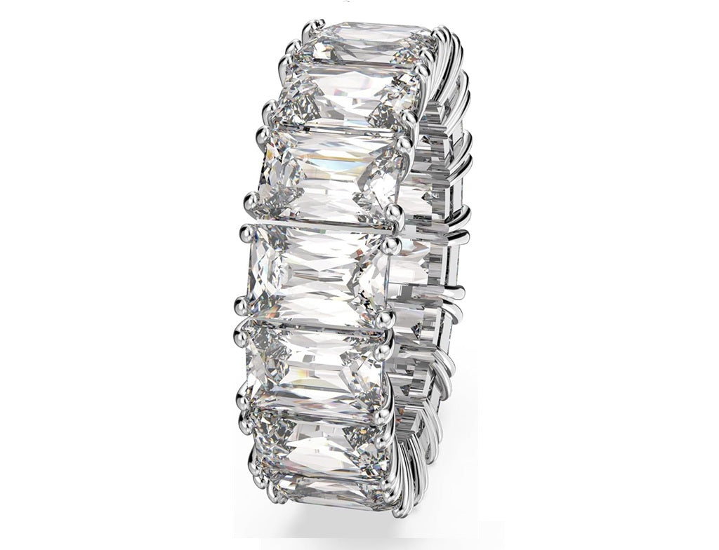 Radiant-Cut Diamond Eternity Band in 14K White Gold | Lab grown diamond eternity ring | Rings for her | Eternity Promise Ring