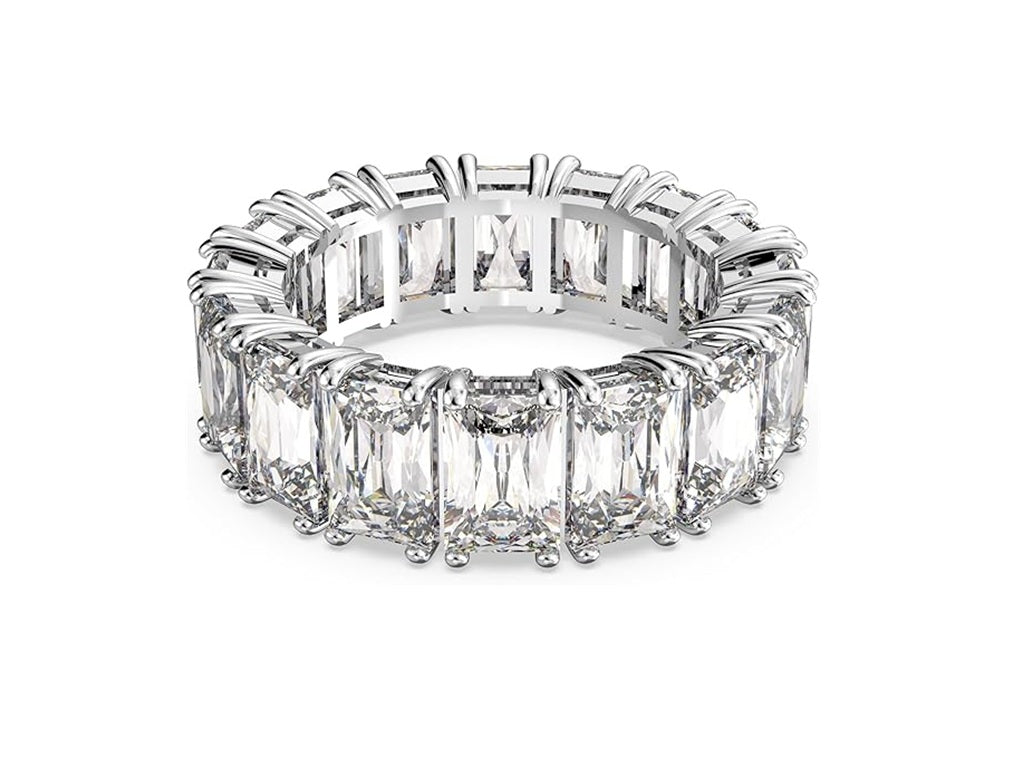 Radiant-Cut Diamond Eternity Band in 14K White Gold | Lab grown diamond eternity ring | Rings for her | Eternity Promise Ring