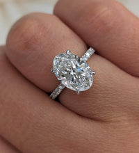 14K White Gold Diamond Engagement Ring